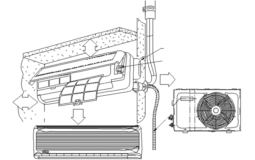 Air conditioner section concept detail
