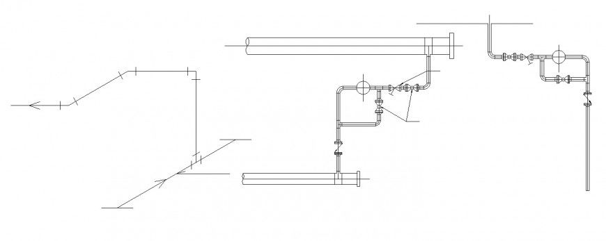 Air conditioning work and electric installation drawing details dwg file