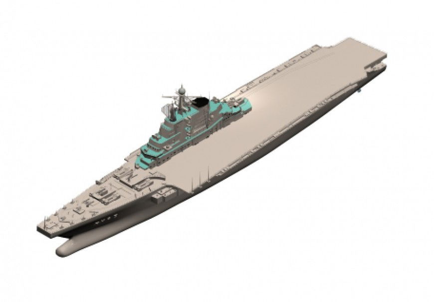 Aircraft carrier detail 3d model CAD structural blocks layout 3d max file