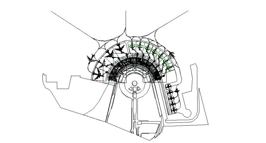 Aircraft platform project detail cad file