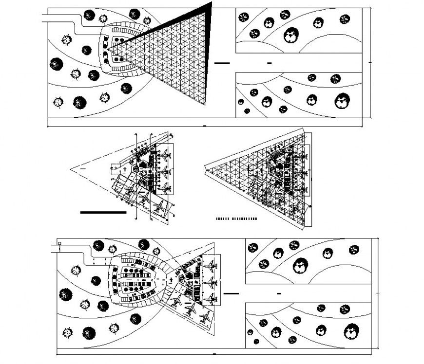 Airport building structural plan 2d view layout file in dwg format