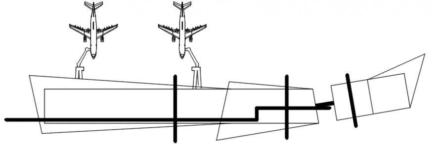 Airport layout plan cad drawing details dwg file