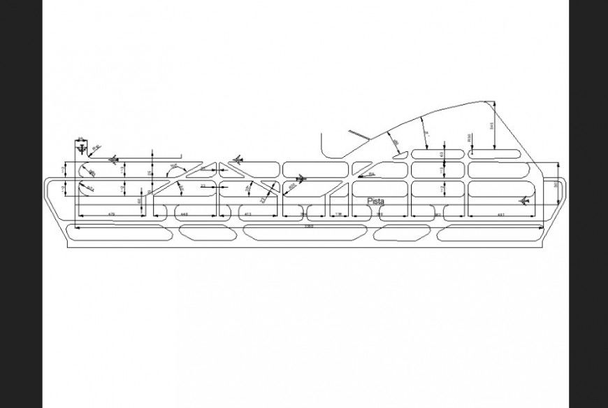 Airport plan with detail dwg file.