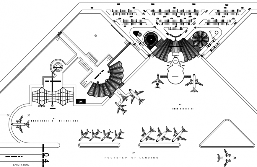 Airport project detail autocad file