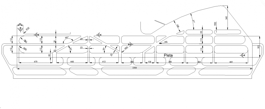 Airport structure detail plan autocad file