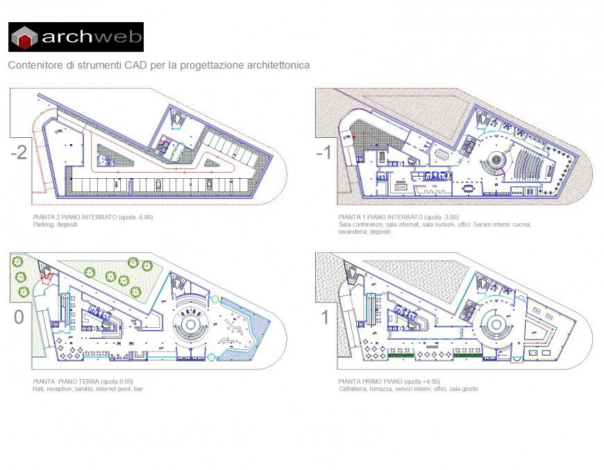 Albergo hotel plan autoacd file