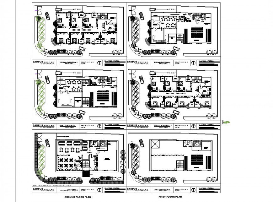All floor house planning auotcad file
