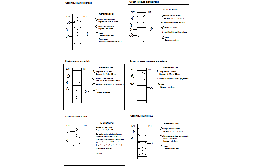 Alternatives door exteriors section autocad file