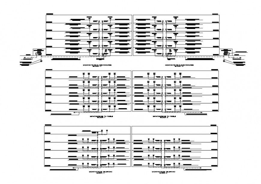 Amount scheme diagram and electrical installation details of house dwg file