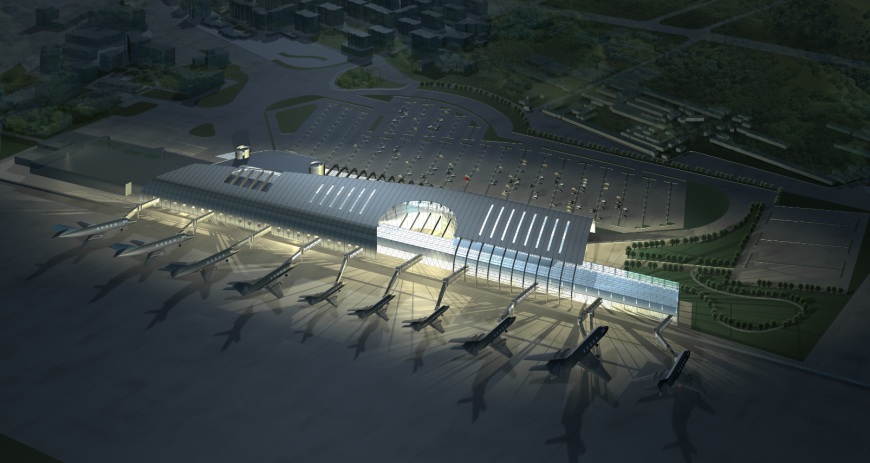 An airport plan detail dwg file.
