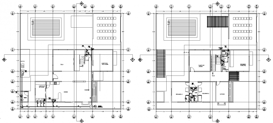 An office plans with a detail dwg file.