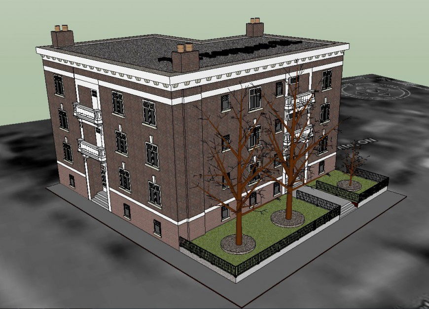 Ancient time apartment 3d detailing file model