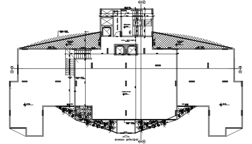 Apartment building floor plan layout cad drawing details dwg file