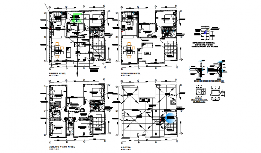 Apartment floor plan drawing in dwg file.