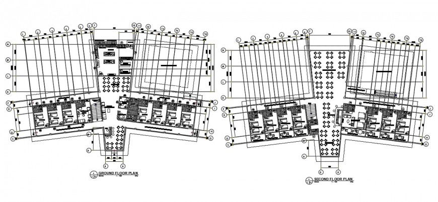 Apartment ground and second-floor plan autocad software