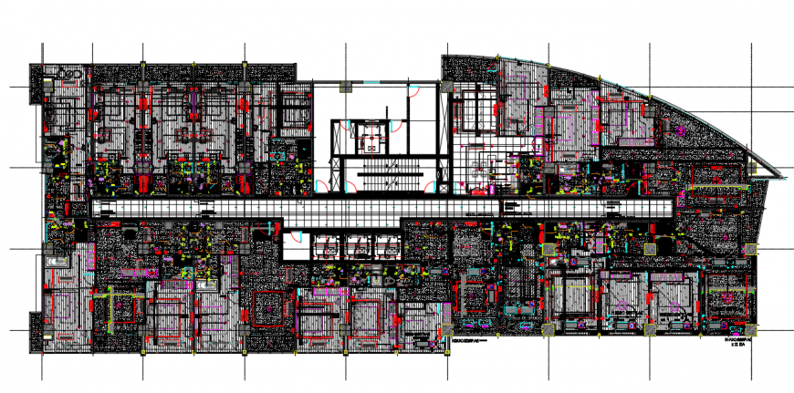 Apartment plan Lay-out detail in lay-out DWG file