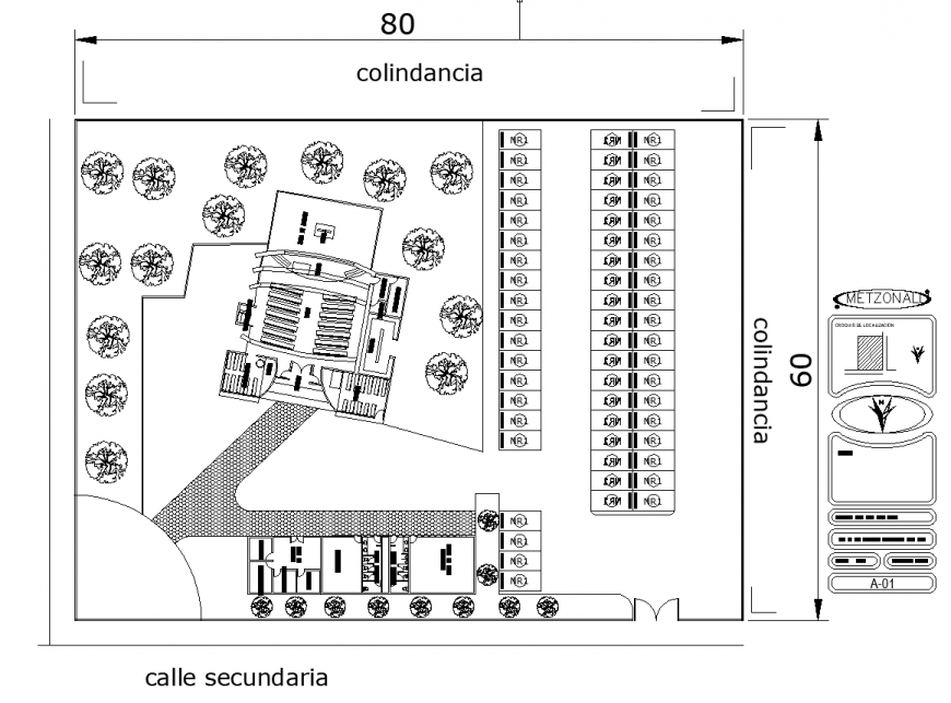 Apostolic church plan in dwg AutoCAD file.