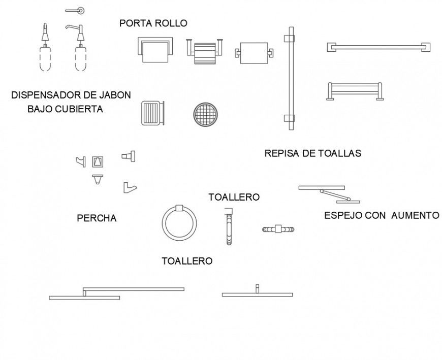 Appliances Sanitary plan dwg file