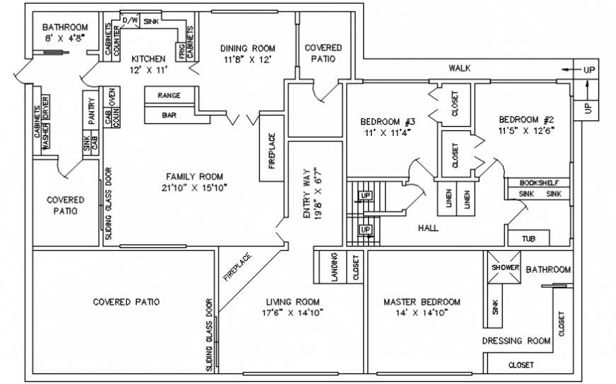 Ar house architecture layout plan cad drawing details dwg file