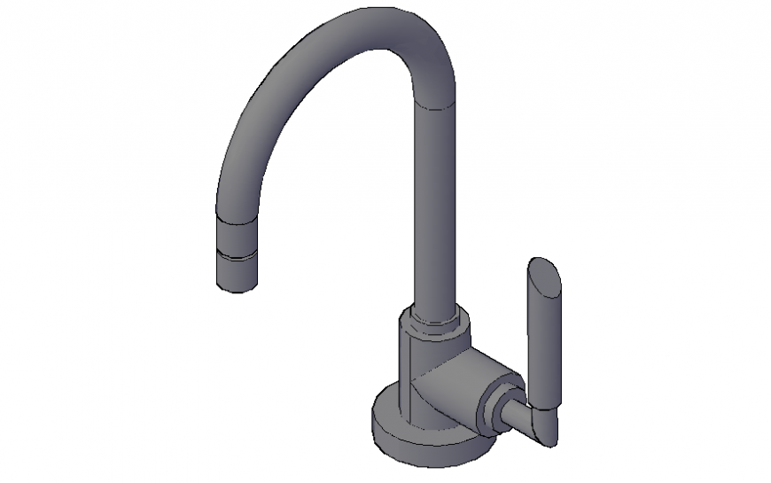 Arc shape of trap 3 D modal detail