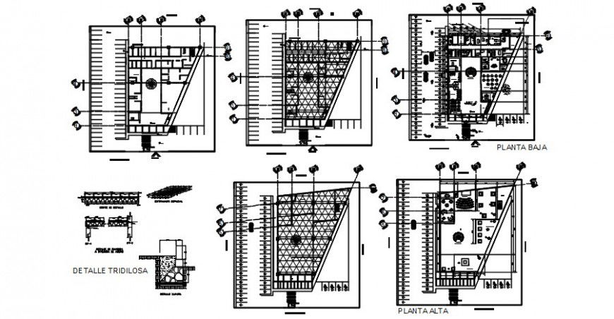 Archaeological zone site museum floor plan cad drawing details dwg file