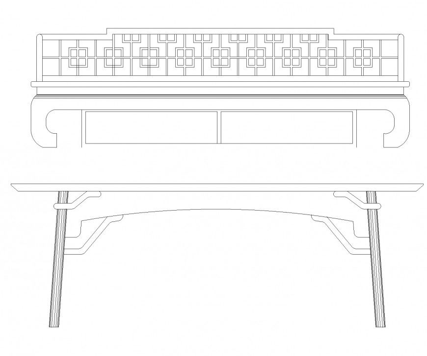 Chinese Classical Design Layout File DWG with Detailed Wardrobe Plan