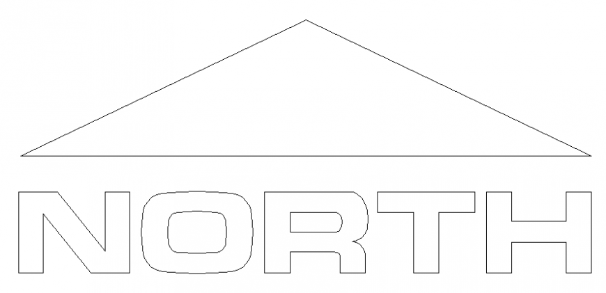 Architect north direction 2 d plan layout file