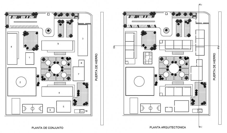 Architectonic school project distribution plan cad drawing details dwg file