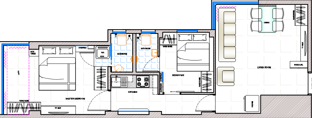 architectural design of a house dwg file
