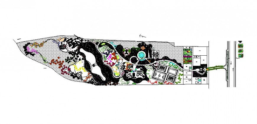 Architectural area detail drawing 2d view autocad file