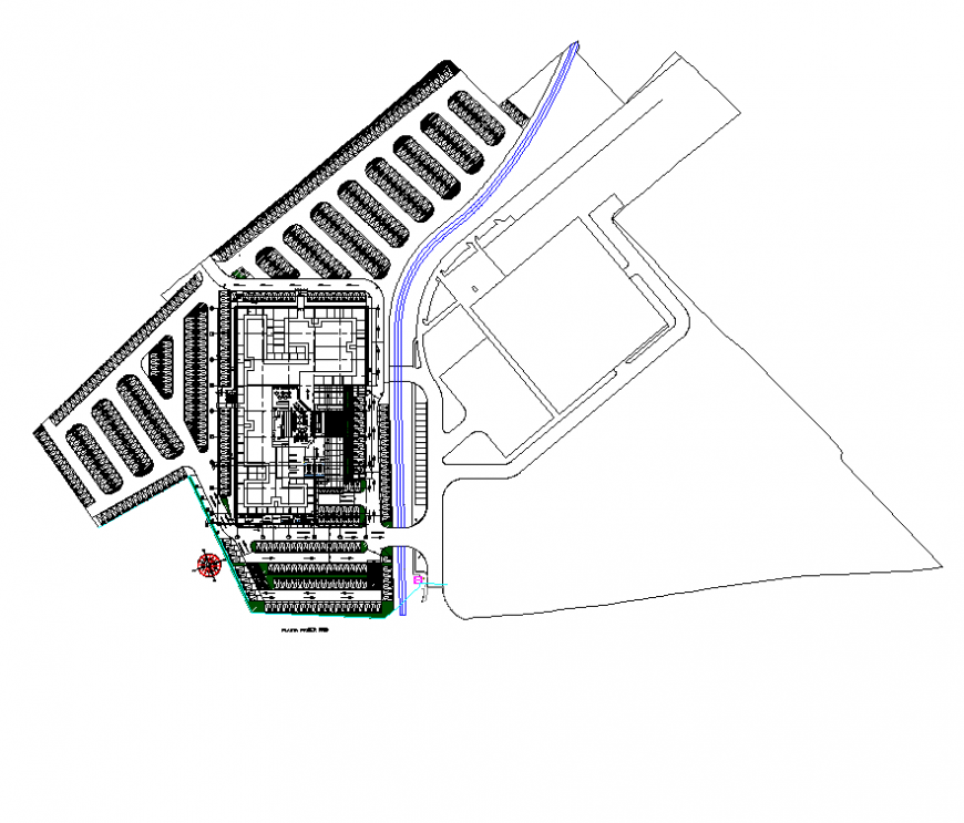 Architectural area view plan and elevation detail layout autocad file