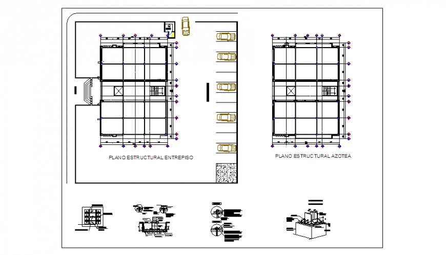 Architectural based Structure plan design of house design drawing