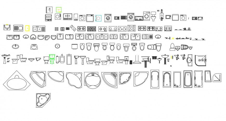 Architectural CAD Gallery plumbing sanitary plan detail