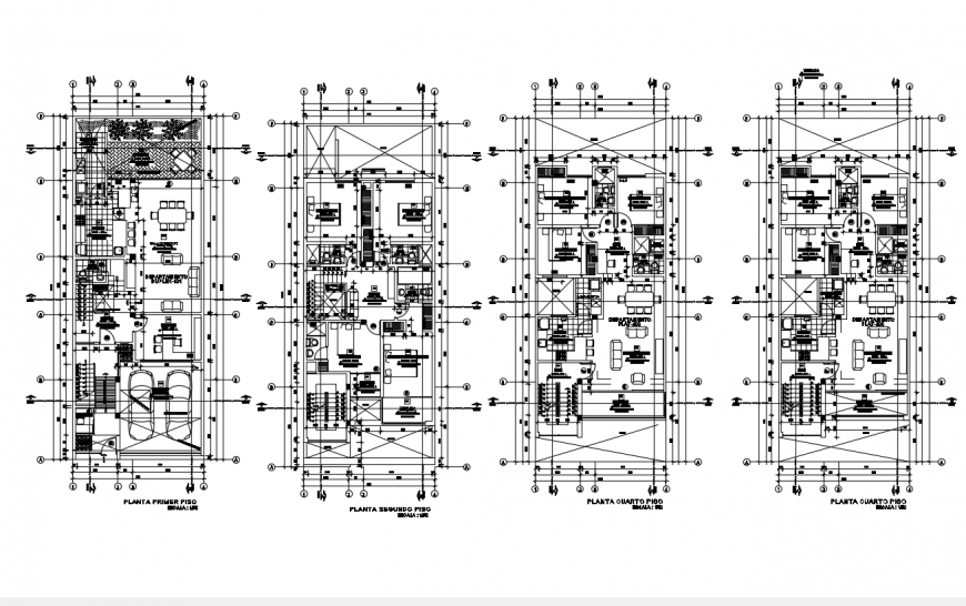 Architectural Design of a building department detail dwg file