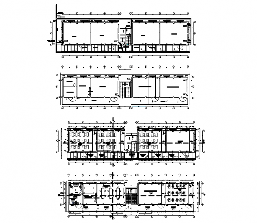 Architectural detail of house design dwg file
