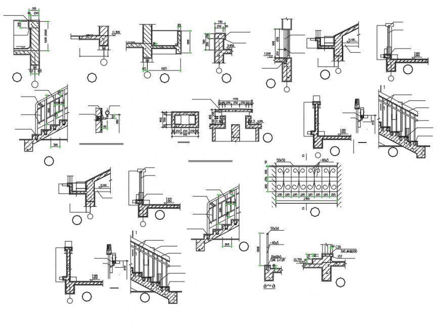 Architectural Detailing section plan layout file