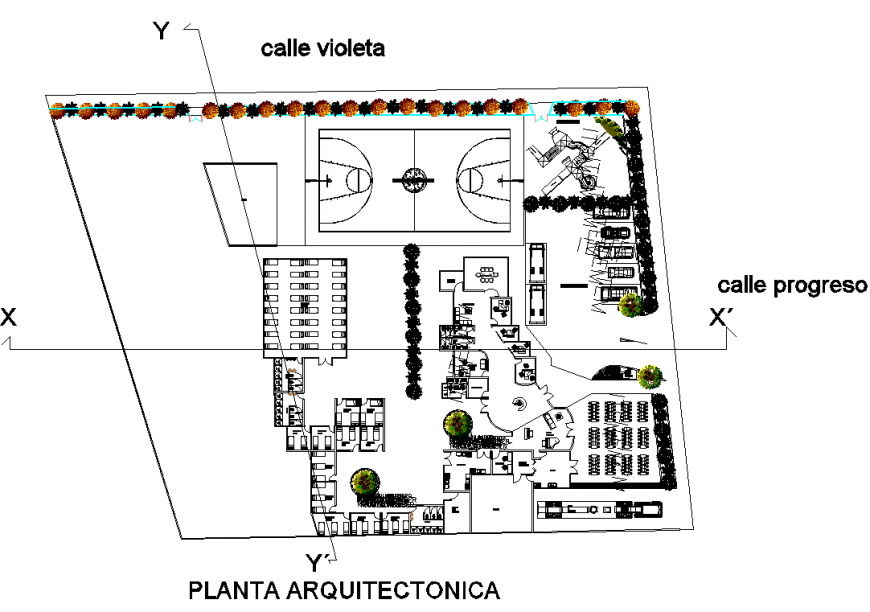 Architectural housing and building detail elevation layout 2d view dwg file
