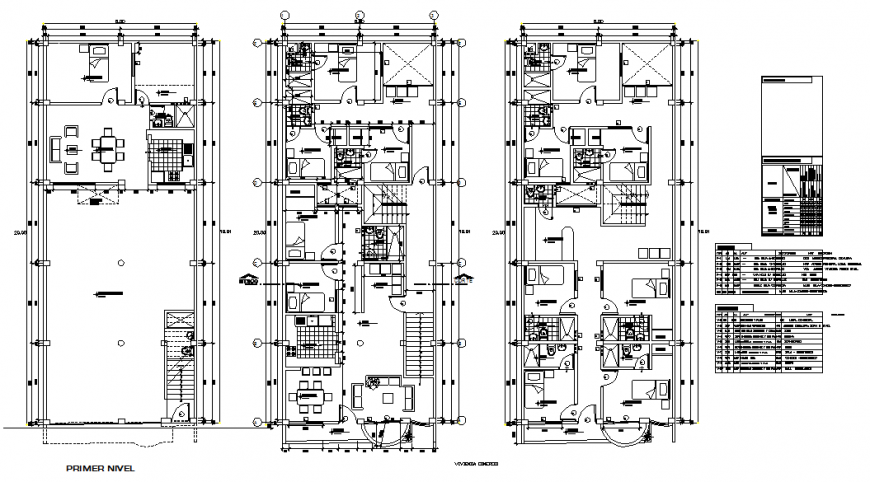 Architectural layout and top view plan detail dwg file