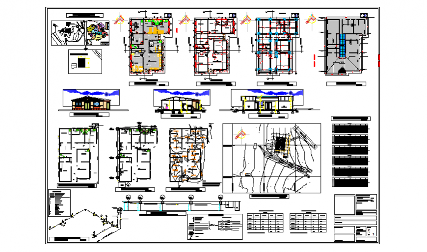 Architectural layout design drawing of Health building design drawing