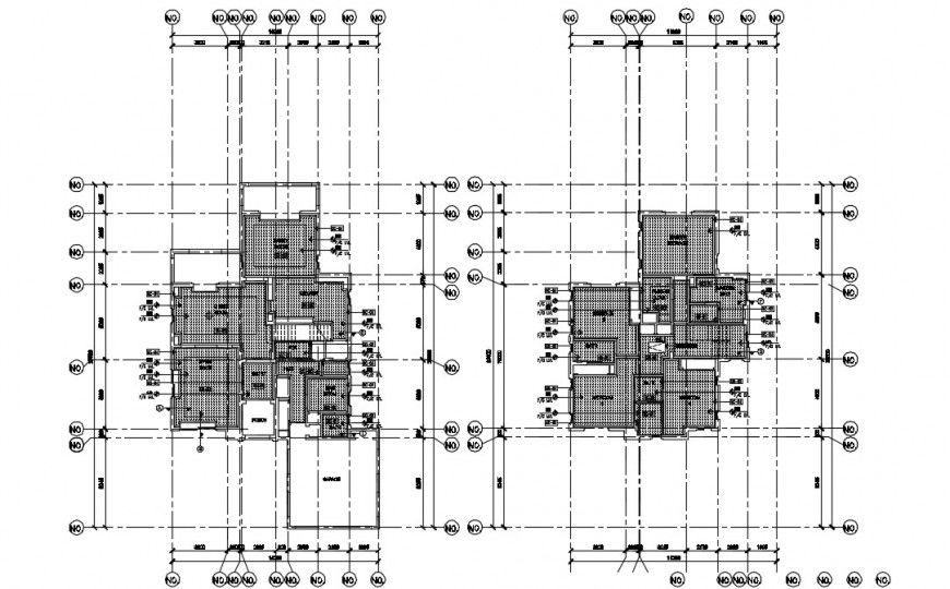 Architectural layout plan detailing top view dwg file