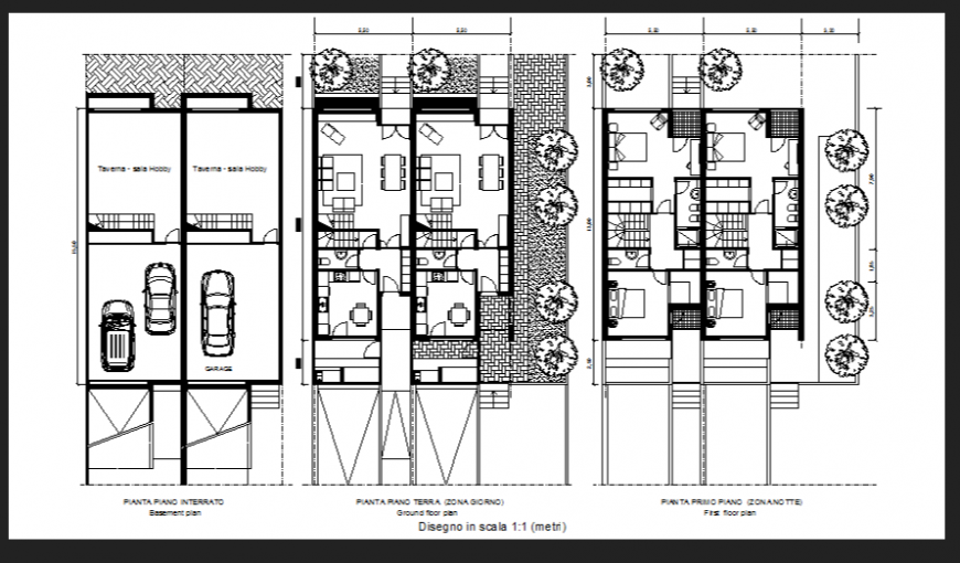 Architectural part of house plan dwg file