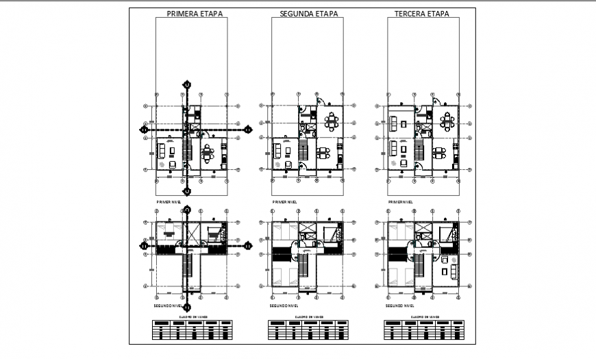 Architectural plan design of social housing progressive flexible and modular design drawing