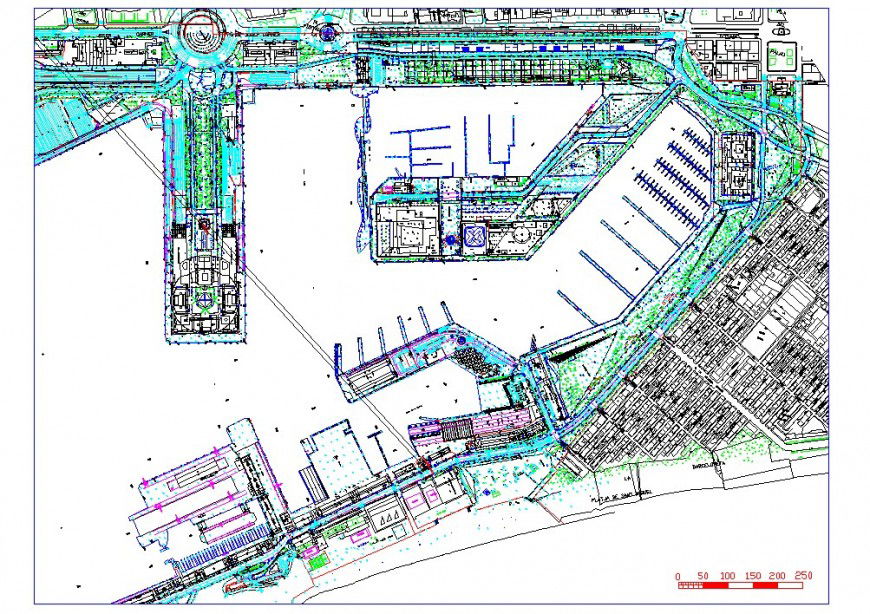 Architectural plan detail of an area 2d view CAD block layout autocad file