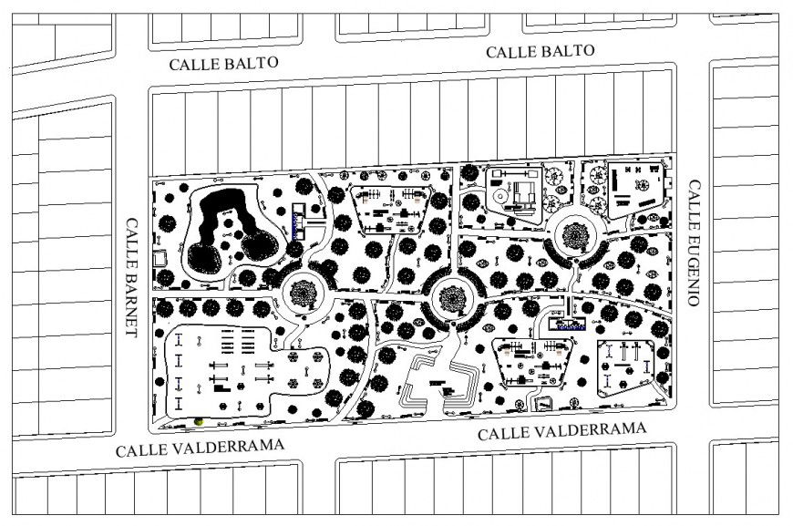 Architectural plan detail of an area CAD block layout file in dwg format
