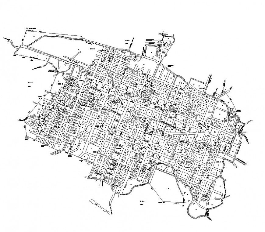 Architectural planning of an area 2d view CAD block layout dwg file