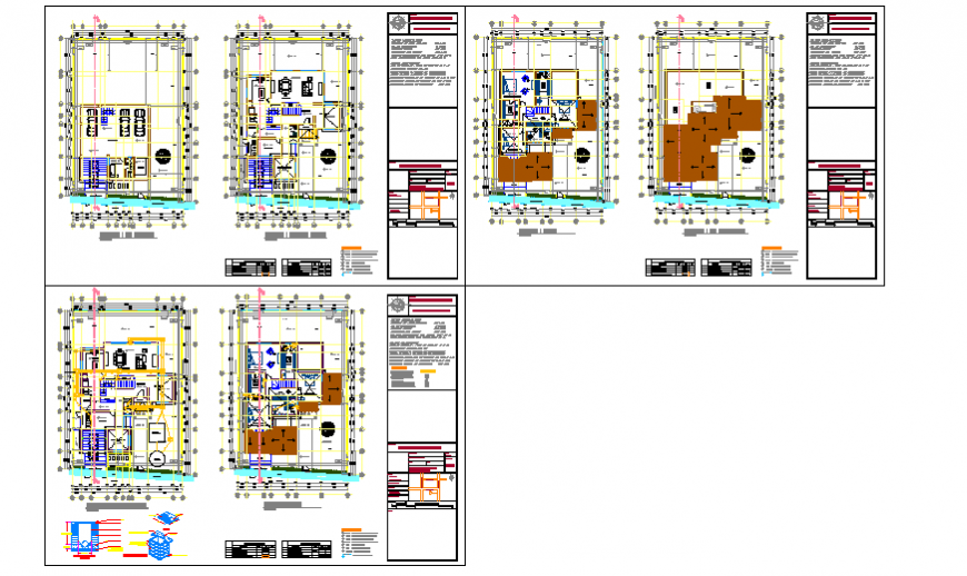 Architectural Residential house design drawing project