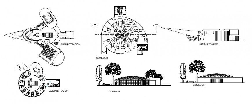 Architecture details for Production industry of glass containers for perfumes and derivatives dwg file