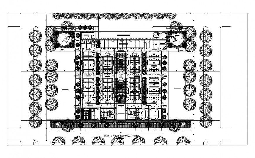 Architecture distribution layout plan details of sales square shopping plaza building details dwg file
