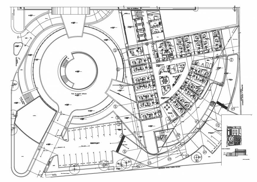 Architecture layout plan details for health center cad drawing details dwg file