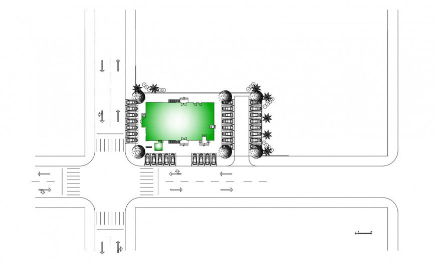 Architecture layout plan details for religious mosque dwg file